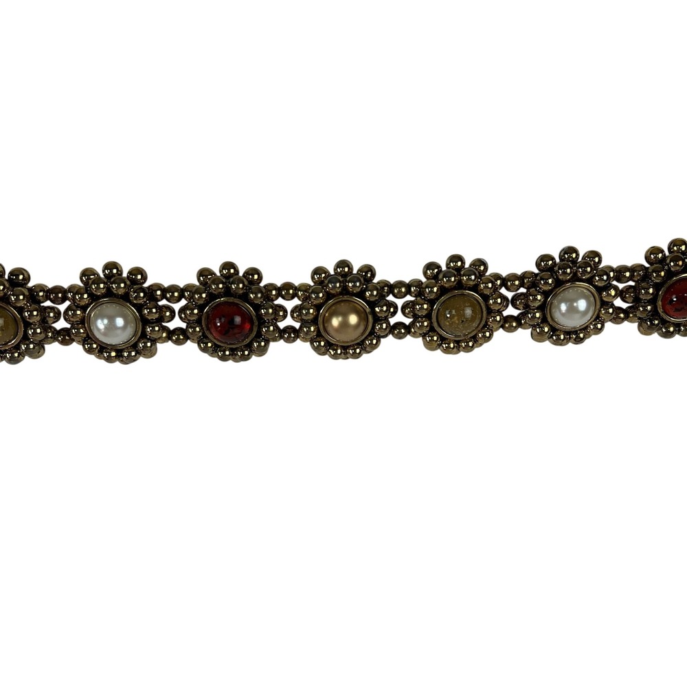 Vintage Express Gold Beaded Chain Belt 38in - Picture 5 of 9